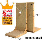 Markarbarka reversible corrugated cardboard scratch pad two pack value set