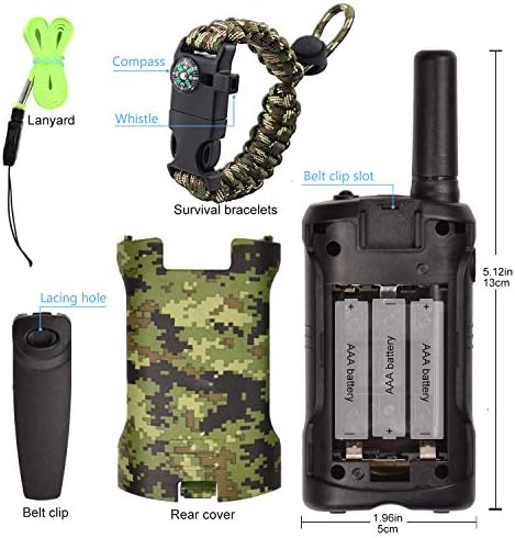 Aikmi long range walkie talkies for children demonstrating the compact lightweight size in hand
