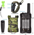 Aikmi long range walkie talkies for children demonstrating the compact lightweight size in hand