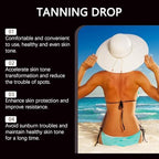 Dasiuip Sunless Tanning Drops liquid texture in glass