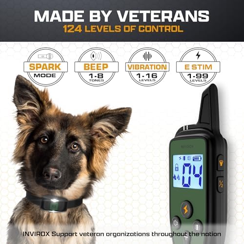Invirox waterproof dog collar receiver unit side profile