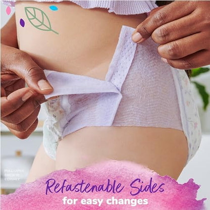 Fading wetness indicator feature illustrated on premium imported toddler training pants