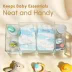 Nanyezh nursery storage organizer for diapers and lotions