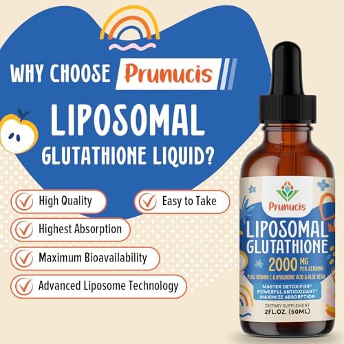 Prunucis liposomal glutathione liquid 2 fluid ounces bottle nutritional information