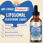 Prunucis liposomal glutathione liquid 2 fluid ounces bottle nutritional information