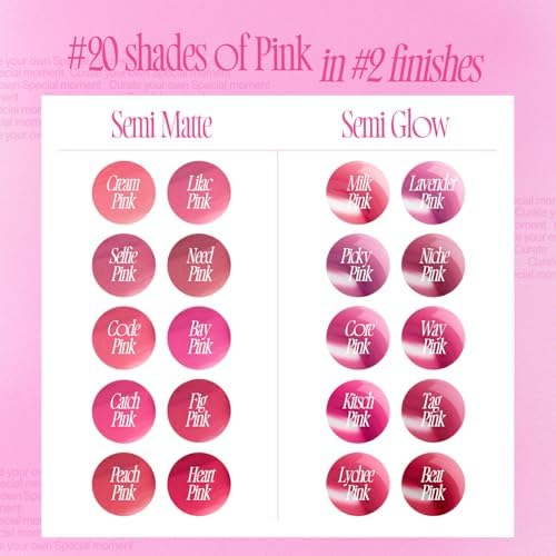 Fwee G10 Beat Pink liquid lip stain swatch on lips