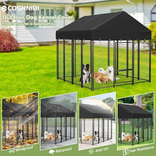 All weather protection replacement roof cover for large outdoor animal pens