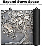 Easy cleaning of BSFHH glass stove cover with damp cloth