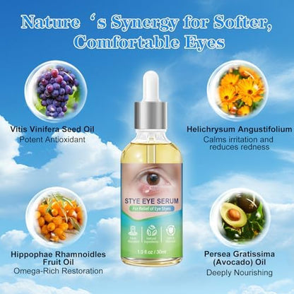 Side view of La Personal Stye Eye Relief Serum bottle
