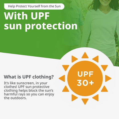 Side profile of Insect Shield field shirt with long sleeves for sun defense