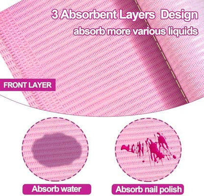 Disposable clean pad for acrylic nail practice