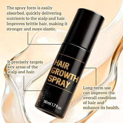 Side view of the imported hair thickening spray for thinning treatment.