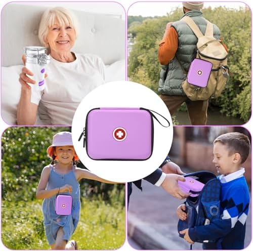 Klawdsky handheld nebulizer case with durable two way zipper closure