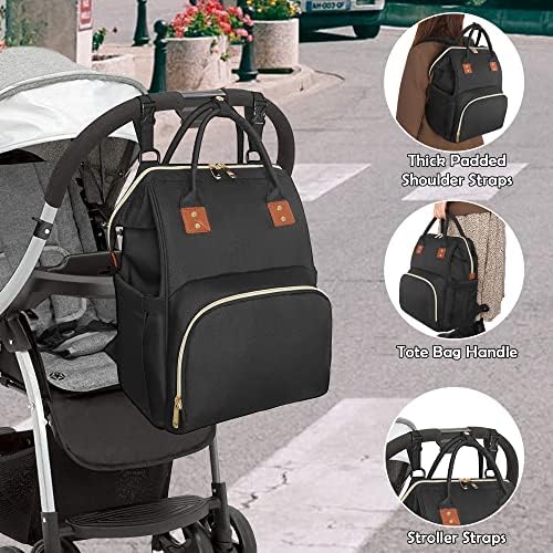 Femuar large capacity maternity backpack showing wet and dry separation pocket