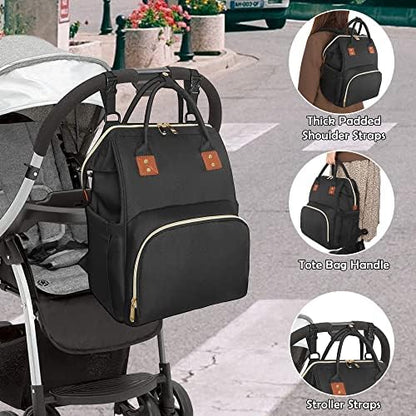 Femuar large capacity maternity backpack showing wet and dry separation pocket