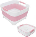 Goderewild collapsible dish basin pink front view