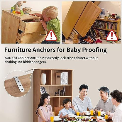 Stainless steel furniture wall anchor brackets detail