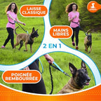 SparklyPets hands free leash traffic handle close up