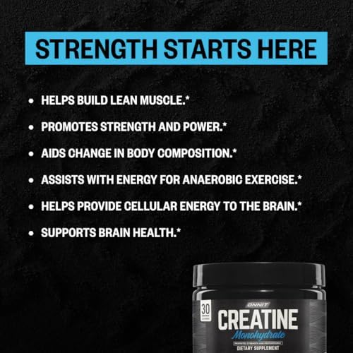 Side view of Onnit Creatine nutritional information