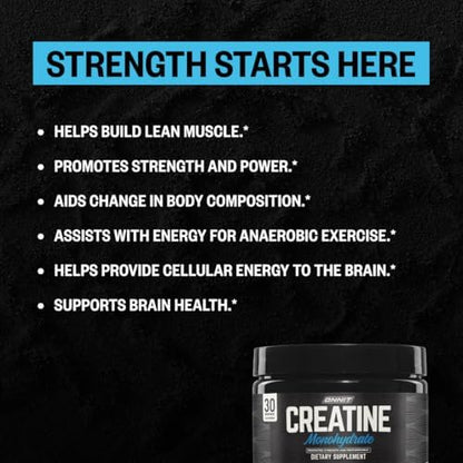 Side view of Onnit Creatine nutritional information