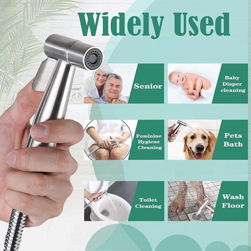 Stainless steel flexible hose and wall holder bracket