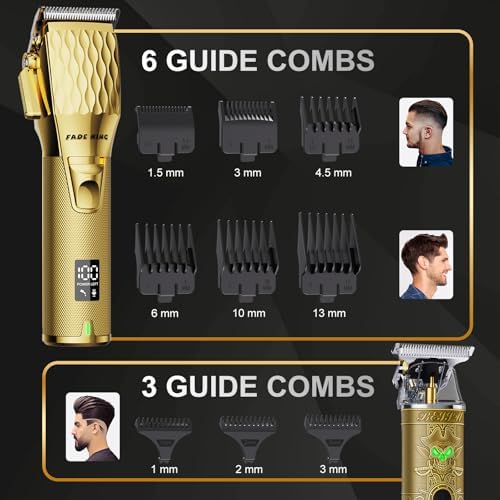 FADEKING hair clipper side view highlighting the adjustable taper lever for blending