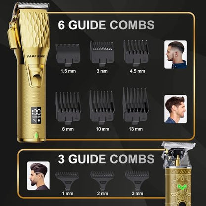 FADEKING hair clipper side view highlighting the adjustable taper lever for blending