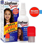 Licefreee Spray packaging showing sodium chloride active ingredient