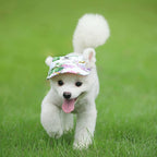 Close up of ear holes on leconpet pet sun hat