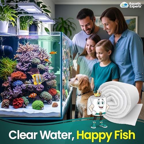 Aquatic Experts aquarium filter floss close up