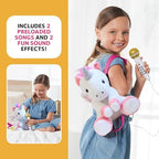 Singing Machine kids musical toy showing the interactive buttons for preloaded songs and voice recording.