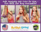 Full Bright Seed hair chalk kit packaging with water sprayer