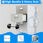 Metal earthquake straps for furniture showcasing the durable high quality stainless steel components.