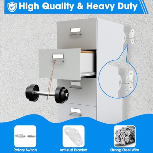 Metal earthquake straps for furniture showcasing the durable high quality stainless steel components.