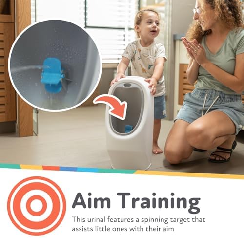 Removable anti-splash bowl of Nuby training urinal