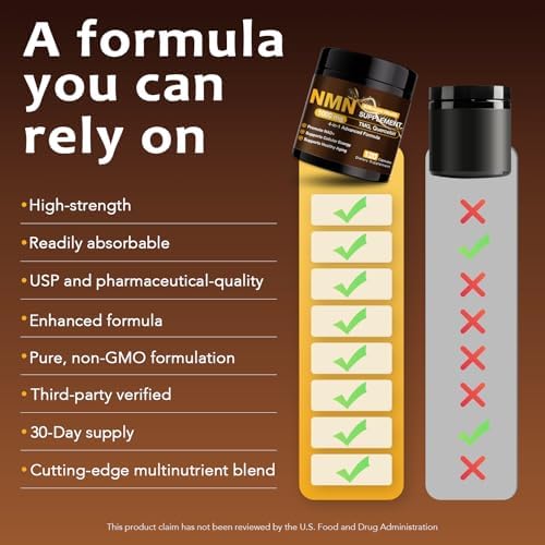 RiRywony Health unflavored organic NMN capsules for mitochondrial health and longevity