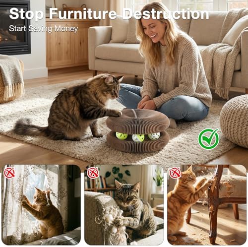Kitty Kurlz folding mechanism showcasing how the compact design collapses for easy home storage.