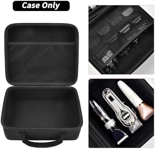 Caseling portable hair cutting tool holder illustrating sturdy top handle and smooth dual zipper mechanism