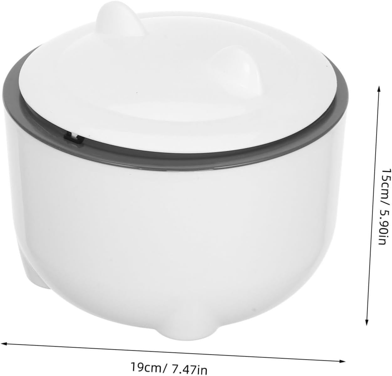 Wooneky pet waste container with one click lid open