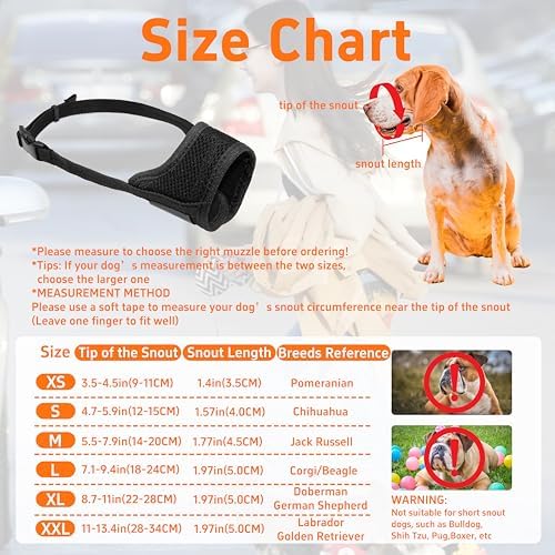 Dog wearing Seyezo muzzle showing ability to pant
