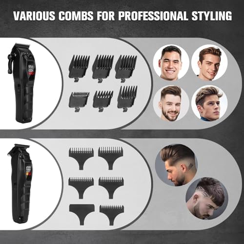 NUTCORE hair cutting tool being adjusted for different speed intensity settings to handle diverse hair textures