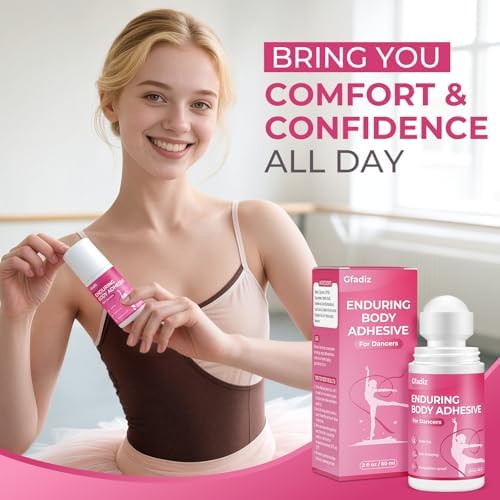 Professional dancer using Mshunya body glue for performance