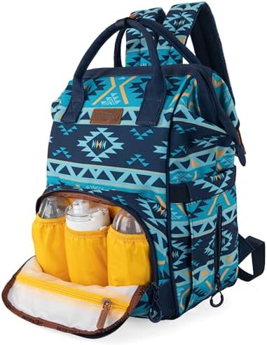 Wrangler baby bag open interior showing organized compartments and storage slots