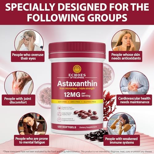 Echoes of the Spring Astaxanthin supplement facts label details