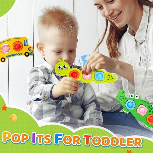 Chilvil sensory popper set packed inside a travel diaper bag showing its lightweight compact size