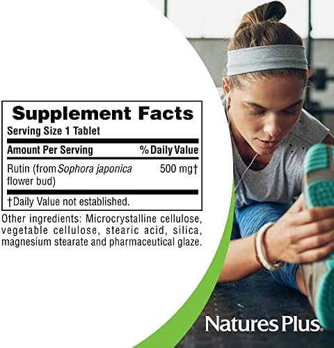 NaturesPlus Rutin 60 tablets box and bottle display