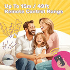 Pajojoqa simulated flatulence sound box with remote control being placed under a couch cushion for a party gag
