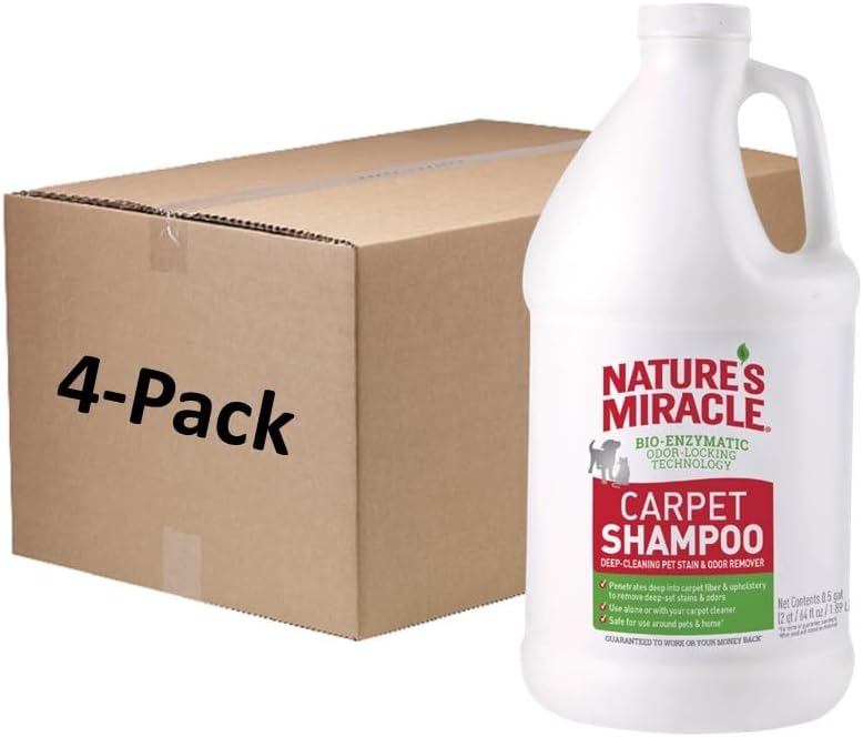 Nature's Miracle Carpet Shampoo, Bio-Enzymatic Deep-Cleaning Pet Stain And Odor Remover, 64 oz - Image 10