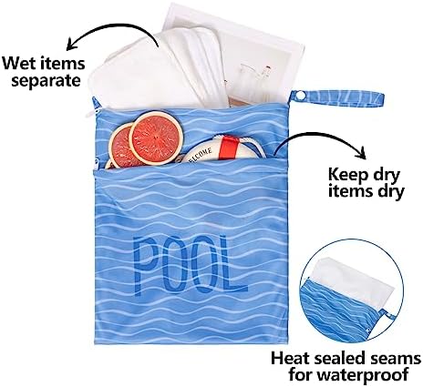 Alvababy diaper wet bag demonstrating waterproof lining