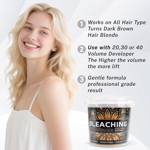 Authentic USA imported professional hair bleaching product packaging for Indian salons.